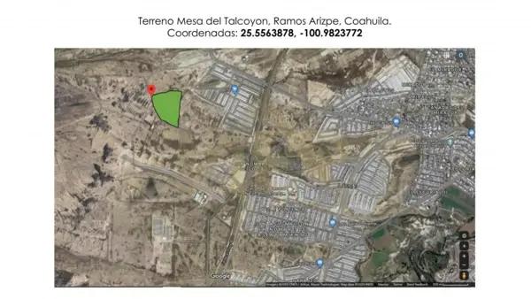 Terreno en venta al poniente de Ramos Arizpe, en predio El Talcoyón