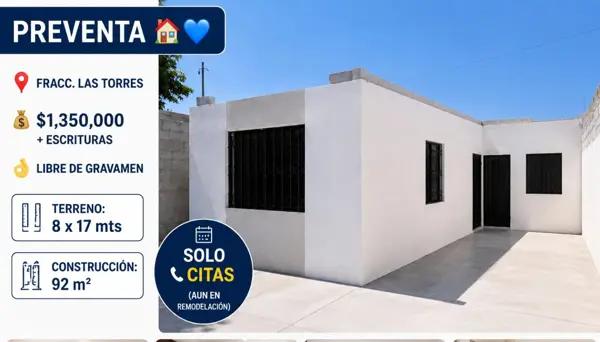 Casa en venta en Residencial las Torres, Torreón, Coahuila de Zaragoza