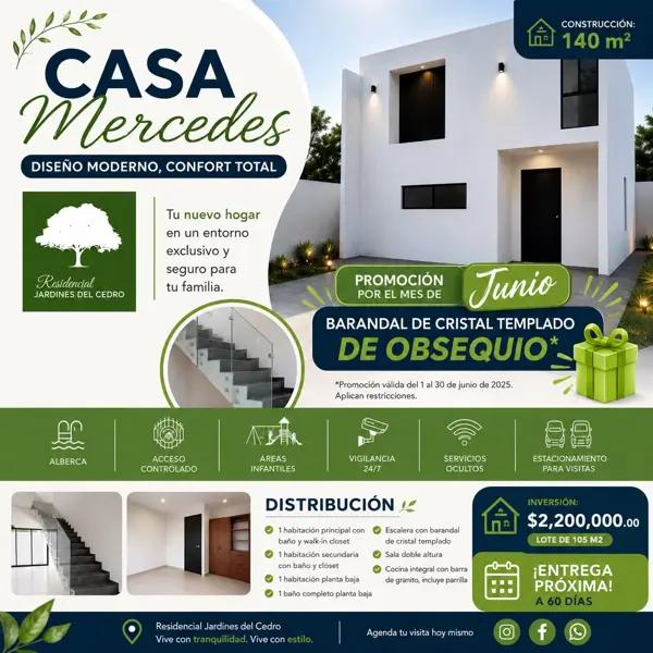 EN VENTA - Casa en Residencial Jardines del Cedro - $2,200,000 MXN