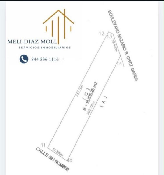Terreno en venta en Virreyes Obrera, Saltillo, Coahuila de Zaragoza