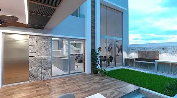 Residencia nueva domotizada climatizada Fracc Playas del Conchal, alberca y 4 recámaras con vestidor