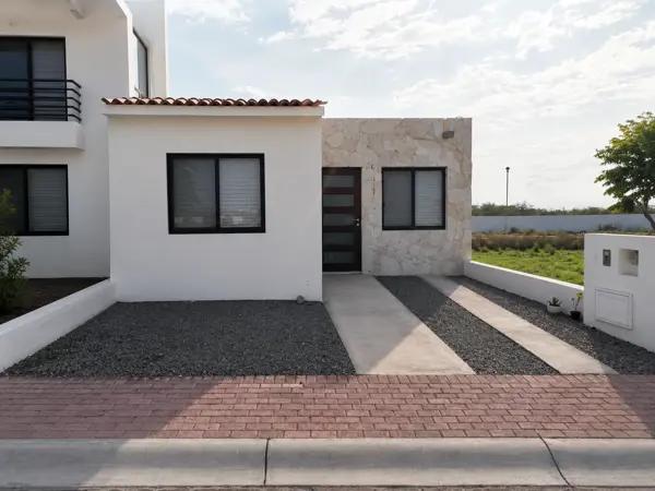 FUNCIONAL CASA DE AUTOR DE 1 NIVEL CON CIMIENTOS PARA 2DO PISO A UNOS PASOS CASETA Y AMENIDADES