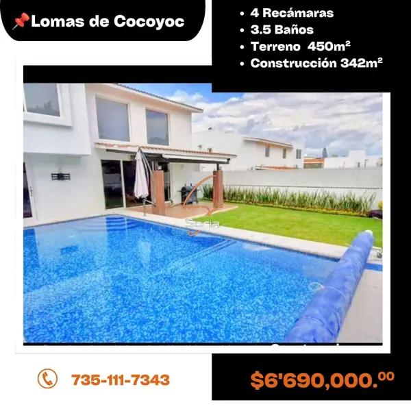CASA EN LOMAS DE COCOYOC

$6,690,000.°° MXN
 Viable para crédito