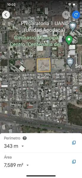 VENTA DE TERRENO EN CENTRO DE APODACA. N.L.