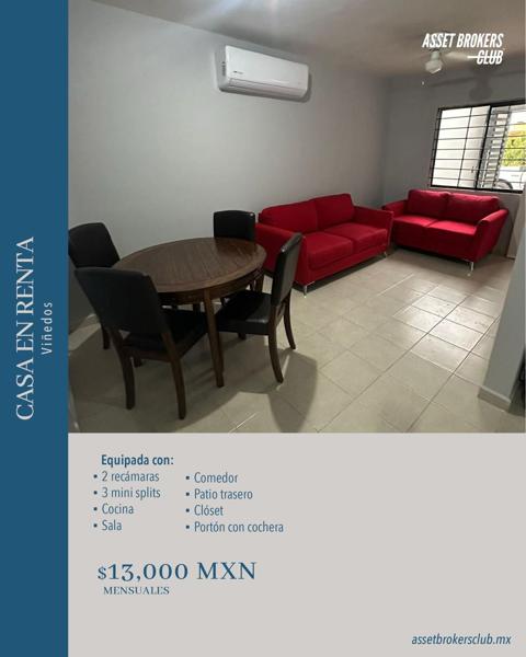 CASA EN RENTA VIÑEDOS