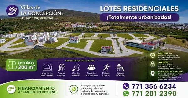 Terreno en venta en Villas de la Concepción, San Agustín Tlaxiaca, Hidalgo
