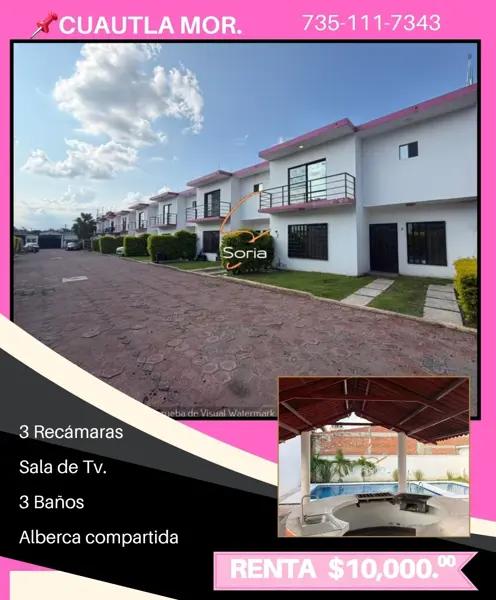 CASA EN RENTA FRACCIONAMIENTO BUGAMBILIAS DE CUAUTLA
CUAUTLIXCO CASA EN RENTA FRACCIONAMIENTO BUGAMBILIAS DE CUAUTLA
CUAUTLIXCO