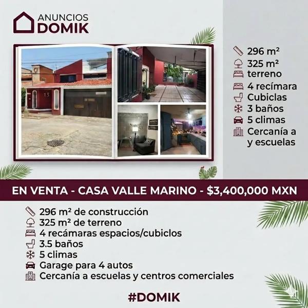 Amplia residencia en Valle Marino - $ 3,400,000 Amplia residencia en Valle Marino - $ 3,400,000