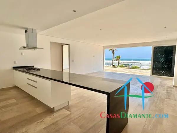 Garden House de playa con terraza, alberca, jacuzzi y vista al mar