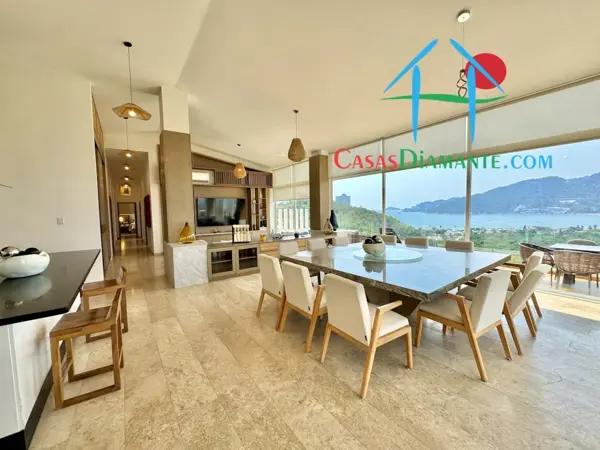 Departamento con roof garden, alberca y jacuzzi privados con vista al mar