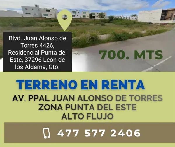 Terreno Comercial en Renta en León: Oportunidad en zona Punta del Este