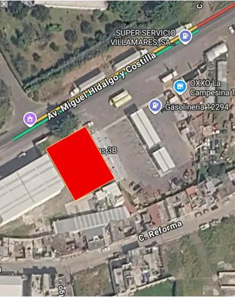 Terreno Comercial en Renta sobre Av. Principal en Tenango del valle.