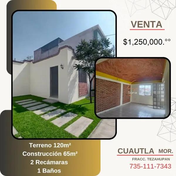 CASA EN VENTA, FRACC. TEZAHUAPAN" 

, Cuautla, Morelos.