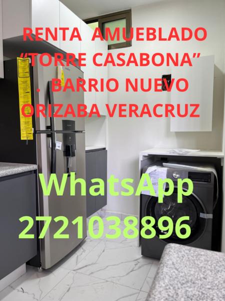 RENTA $12,000.00 ~  “TORRE CASABONA” 
 DEPARTAMENTOS  BARRIO NUEVO 
Orizaba Veracruz