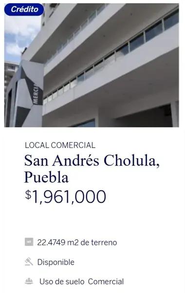 Local en remate en Lomas de Angelópolis, San Andrés Cholula, Puebla