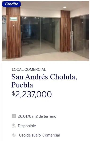 Local en remate en Lomas de Angelópolis, San Andrés Cholula, Puebla