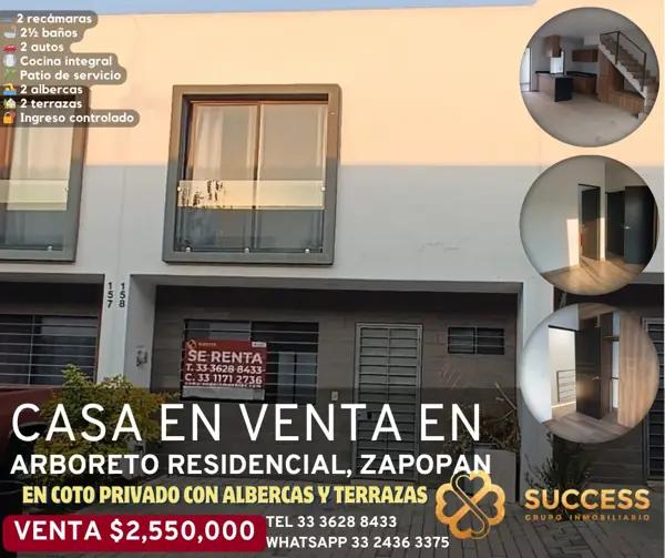 Casa en venta en Arboreto Residencial, Zapopan, Jalisco