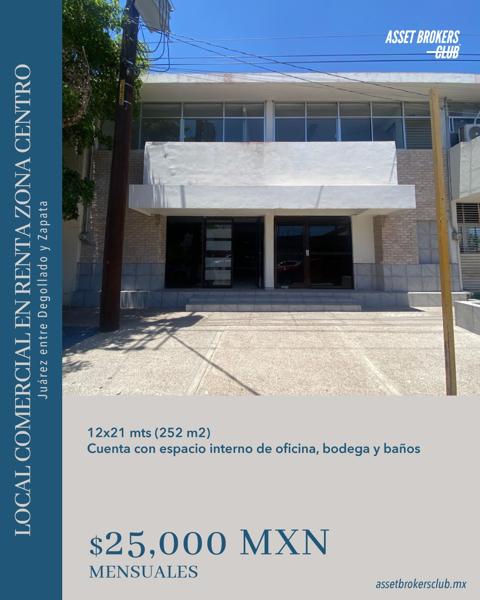 LOCAL COMERCIAL EN RENTA ZONA CENTRO