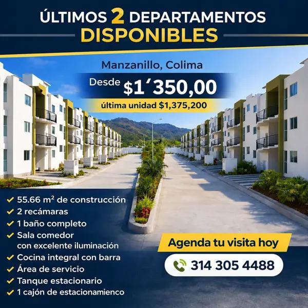 Departamentos en Venta en Manzanillo | Colinas de San Javier | Desde $1,350,000