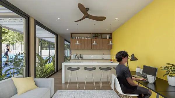 DEPARTAMENTO EN VENTA, AMUEBLADO, TEMOZON NORTE, MERIDA PLANTA BAJA