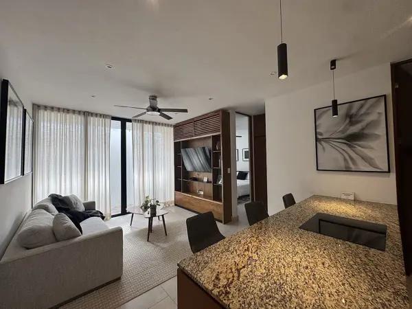 Venta de departamento de 1 recamara en Temozon Norte Merida