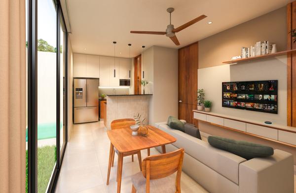 Departamento en venta de 1 habitacion en Temozon Norte Merida
