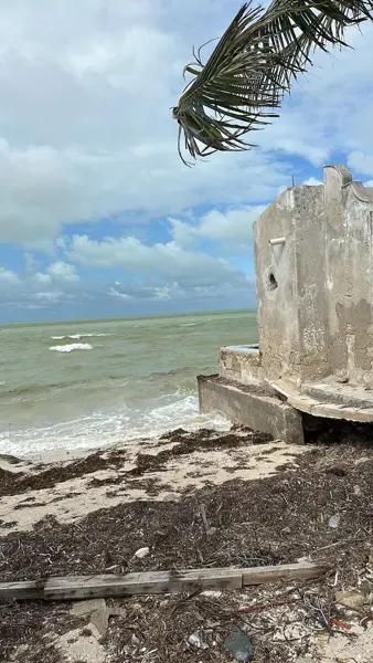 Terreno en venta en la orilla del mar kilometro 22 carretera  Progreso - Telchac