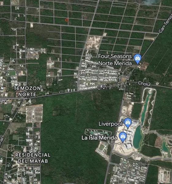 Venta de terreno en Temozon Norte