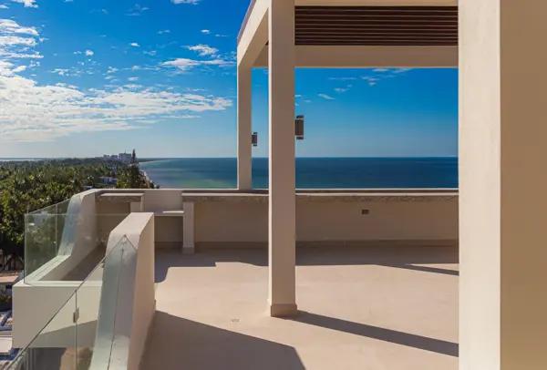 Penthouse en venta frente al mar  telchac puerto  merida yucatan