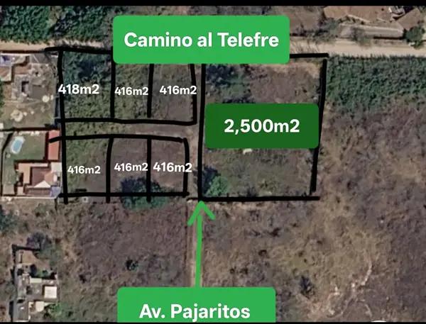 Lotes campestres en PRE-Venta entre av Pajaritos y Camino al Telefre.
