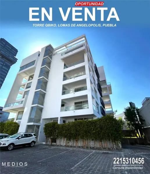 REMATE DEPTO EN TORRE QBIKO, PUEBLA, ZONA LOMAS DE ANGELOPOLIS, A UN COSTADO DE ADAMANT