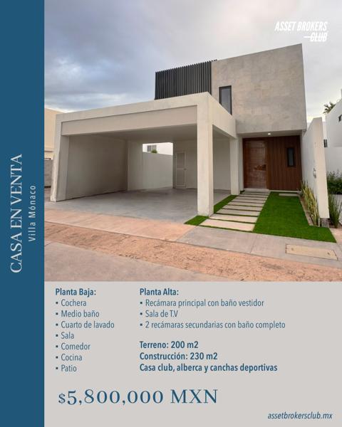 CASA EN VENTA VILLA MONACO