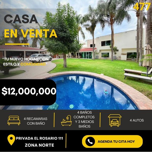 Casa Habitacional en Venta en Privada El Rosario, León