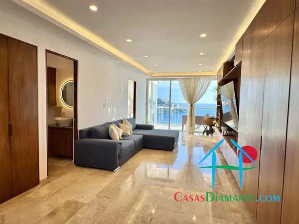Departamento con vista al mar y 2 recámaras en Acapulco Dorado