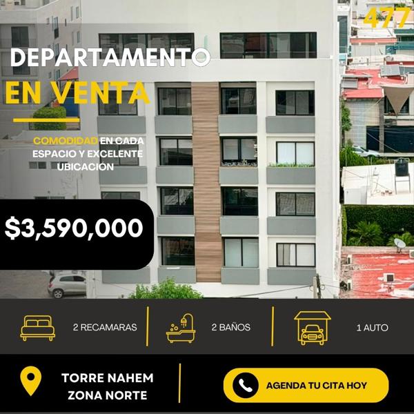 Departamento en Venta en Torre Nahem, León, Guanajuato