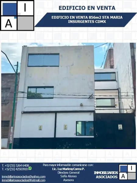 ¡EDIFICIO EN VENTA! LINALOE, SANTA MARIA INSURGENTES, CUAUHTEMOC, CDMX ¡EDIFICIO EN VENTA! LINALOE, SANTA MARIA INSURGENTES, CUAUHTEMOC, CDMX