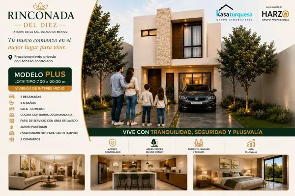 Casa en Venta en Privada con Jardín en Ixtapan de la Sal