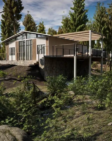 Cabaña en venta de Diseño Industrial y Vanguardista en Sierra Escondida, rodeada de bosque Cabaña en venta de Diseño Industrial y Vanguardista en Sierra Escondida, rodeada de bosque