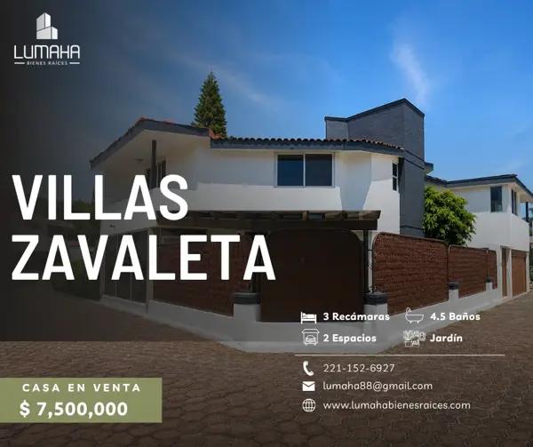Casa en venta en Villas de Zavaleta, Puebla