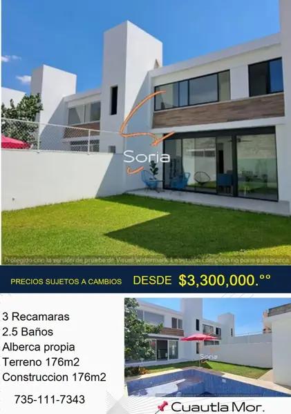 CASA CUAUTLA MORELOS CON ALBERCA