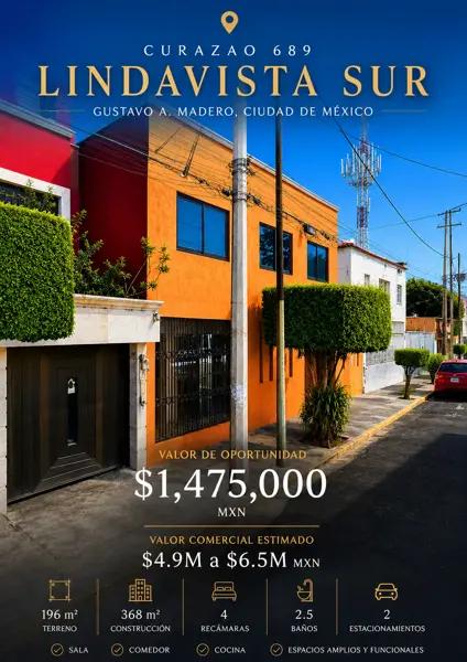 LINDAVISTA SUR | RESIDENCIA DE 368 m² EN UNA DE LAS ZONAS MÁS EXCLUSIVAS DE GAM LINDAVISTA SUR | RESIDENCIA DE 368 m² EN UNA DE LAS ZONAS MÁS EXCLUSIVAS DE GAM