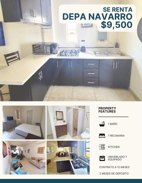 Departamento en renta en Navarro, Torreón, Coahuila de Zaragoza