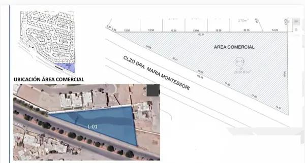 Venta de terreno comercial en por fracc. Almeras Venta de terreno comercial en por fracc. Almeras