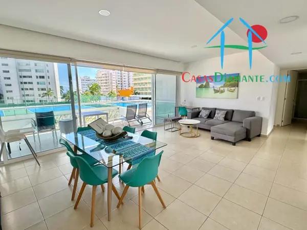 Depa con 2 recámaras y terraza con vista a las áreas comunes