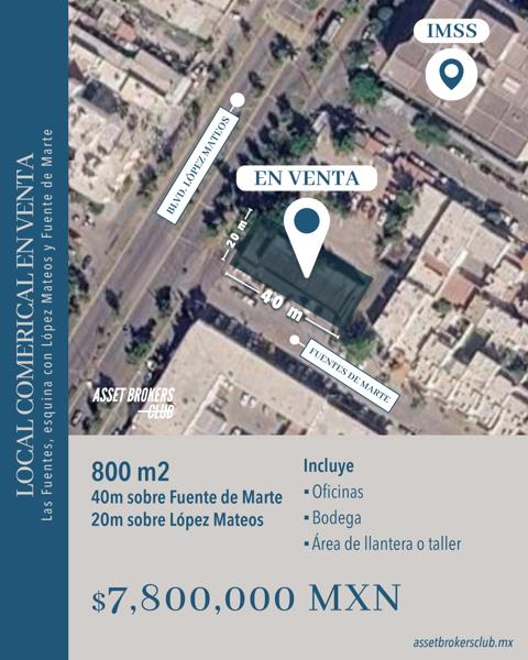 LOCAL COMERCIAL EN VENTA LAS FUENTES