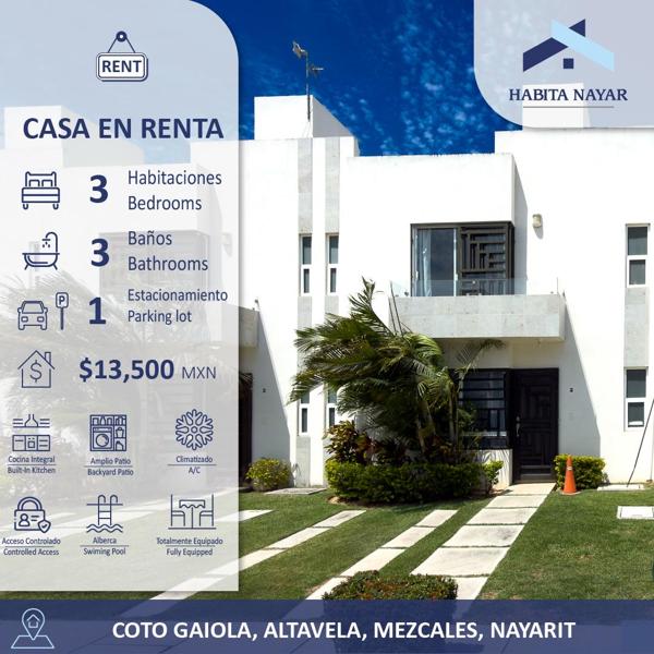 Casa en Renta Altavela, cerca del IMSS 33