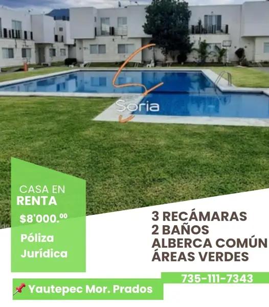 Renta casa amueblada
$8,000.°°
Fracciónamiento prados
Yautepec Morelos Renta casa amueblada
$8,000.°°
Fracciónamiento prados
Yautepec Morelos