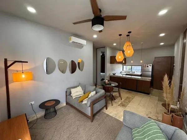 DEPARTAMENTO EN RENTA EN  CHOLUL I COMPLETAMENTE AMUEBLADO