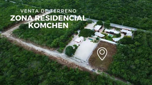 TERRENO EN ZONA RESIDENCIAL EN KOMCHEN, YUCATÁN
