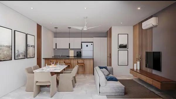 DEPARTAMENTO TERCER NIVEL DE 2 RECÁMARAS EN VENTA EN TEMOZON NORTE